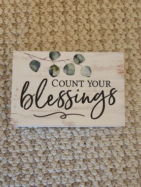 Hobby Lobby Natural Wood Label Plaque with Black Text